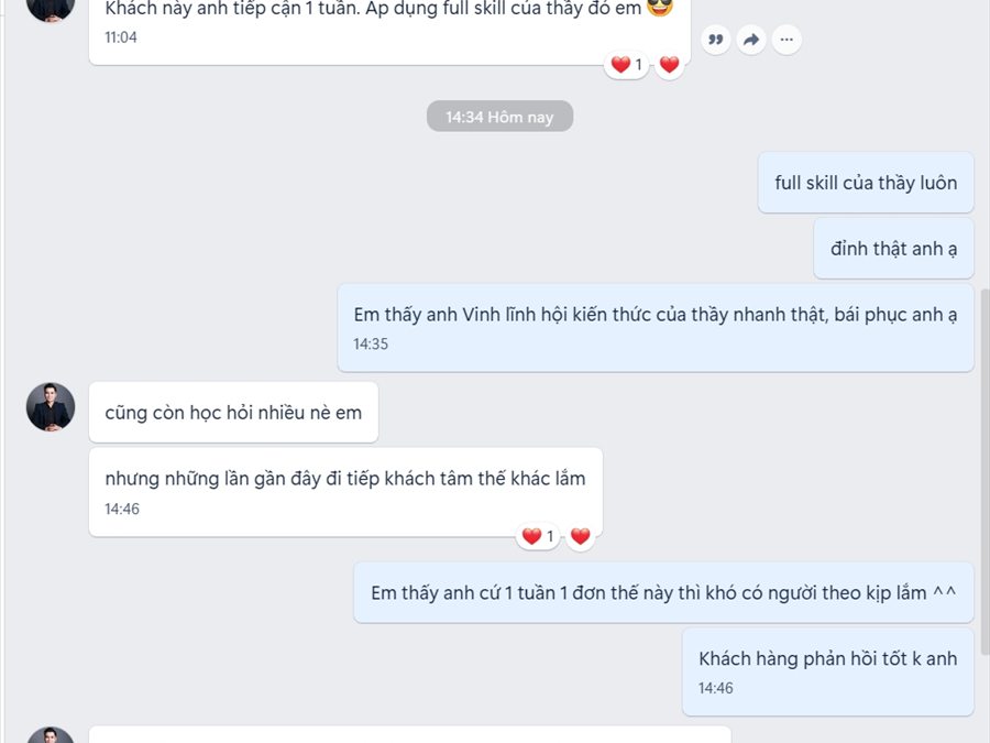 Học viên áp dụng quy trình và chốt đều mỗi tuần