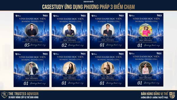 Bảng vinh danh học viên tạo ra doanh số